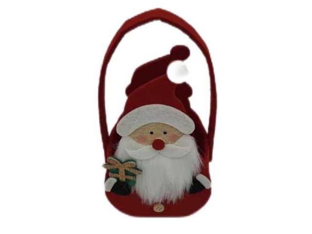 FELT SANTA BASKET (6.4")